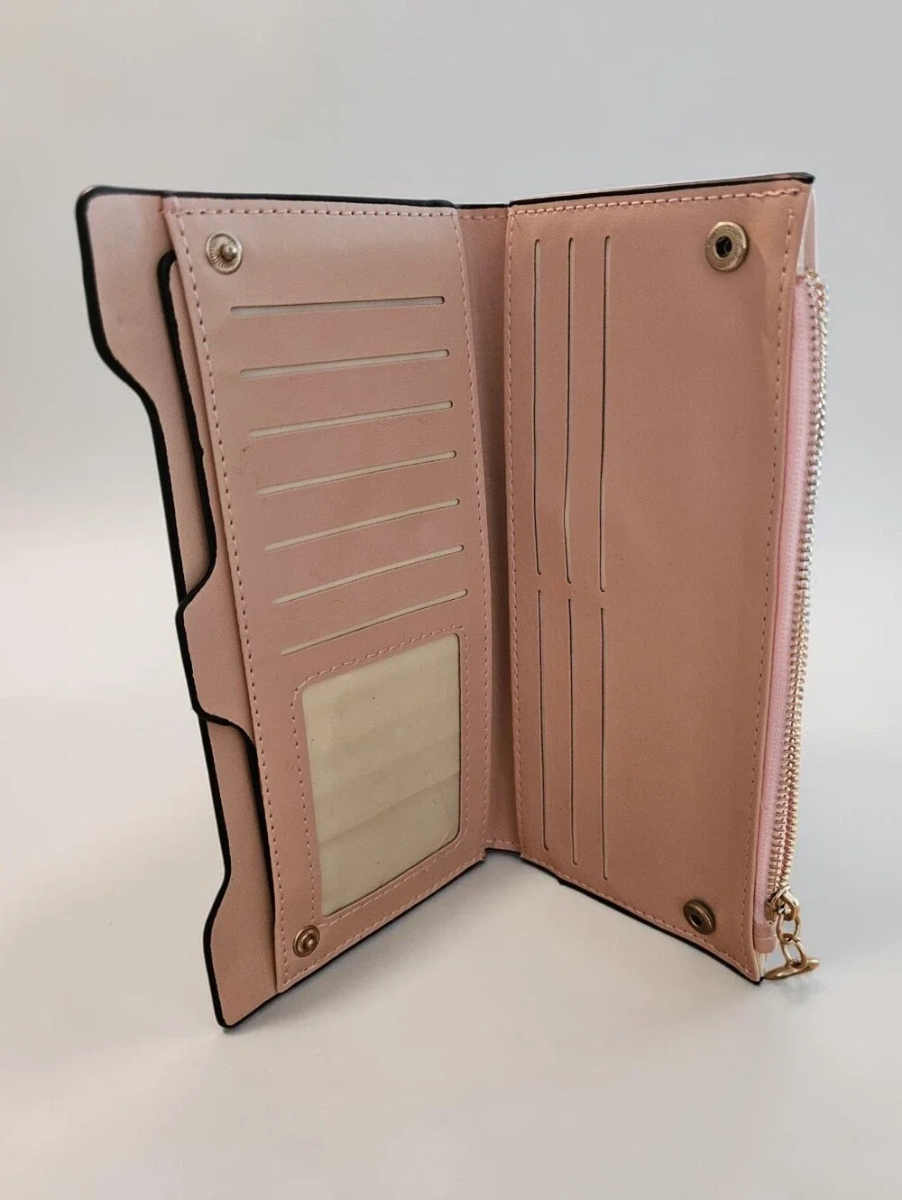 Sassified Boutique NwtWomen's Blush Bow Accent Wallet Clutch